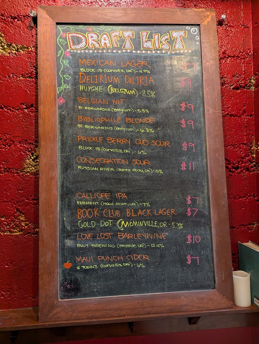 Menu The Biere Library-1