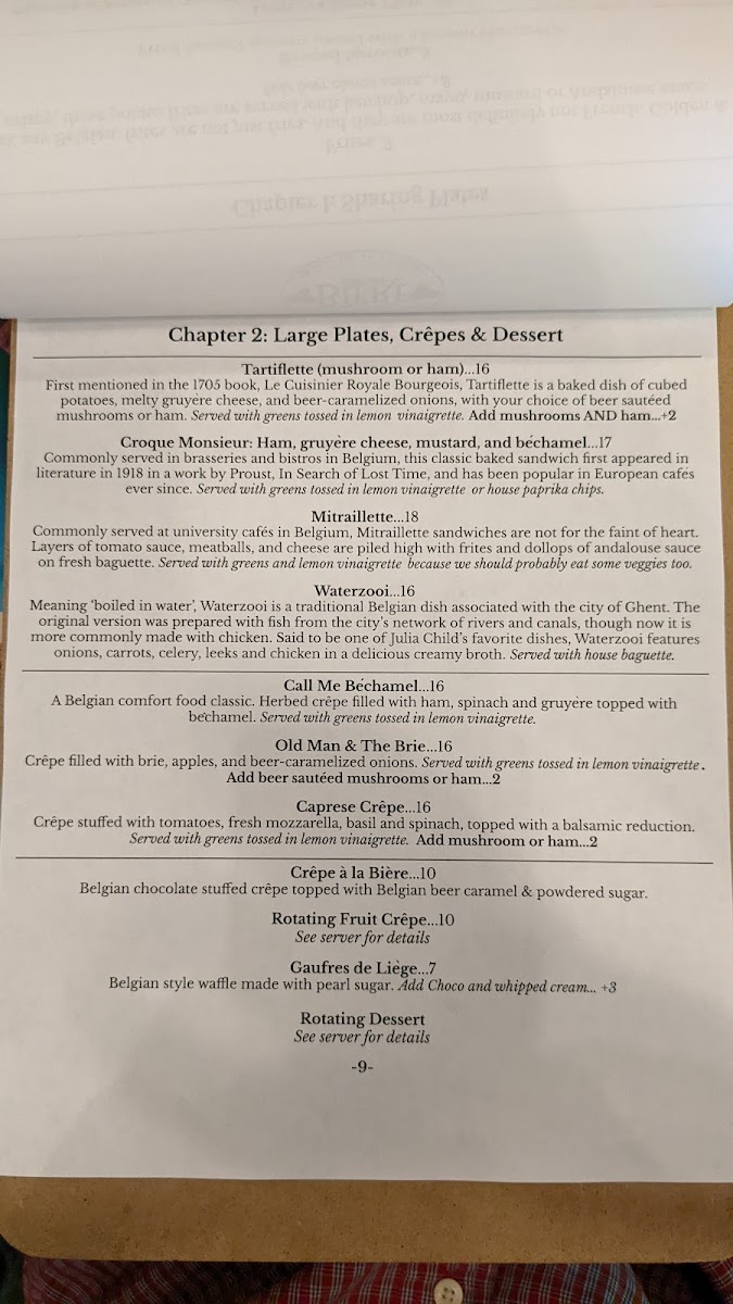 Menu The Biere Library-4