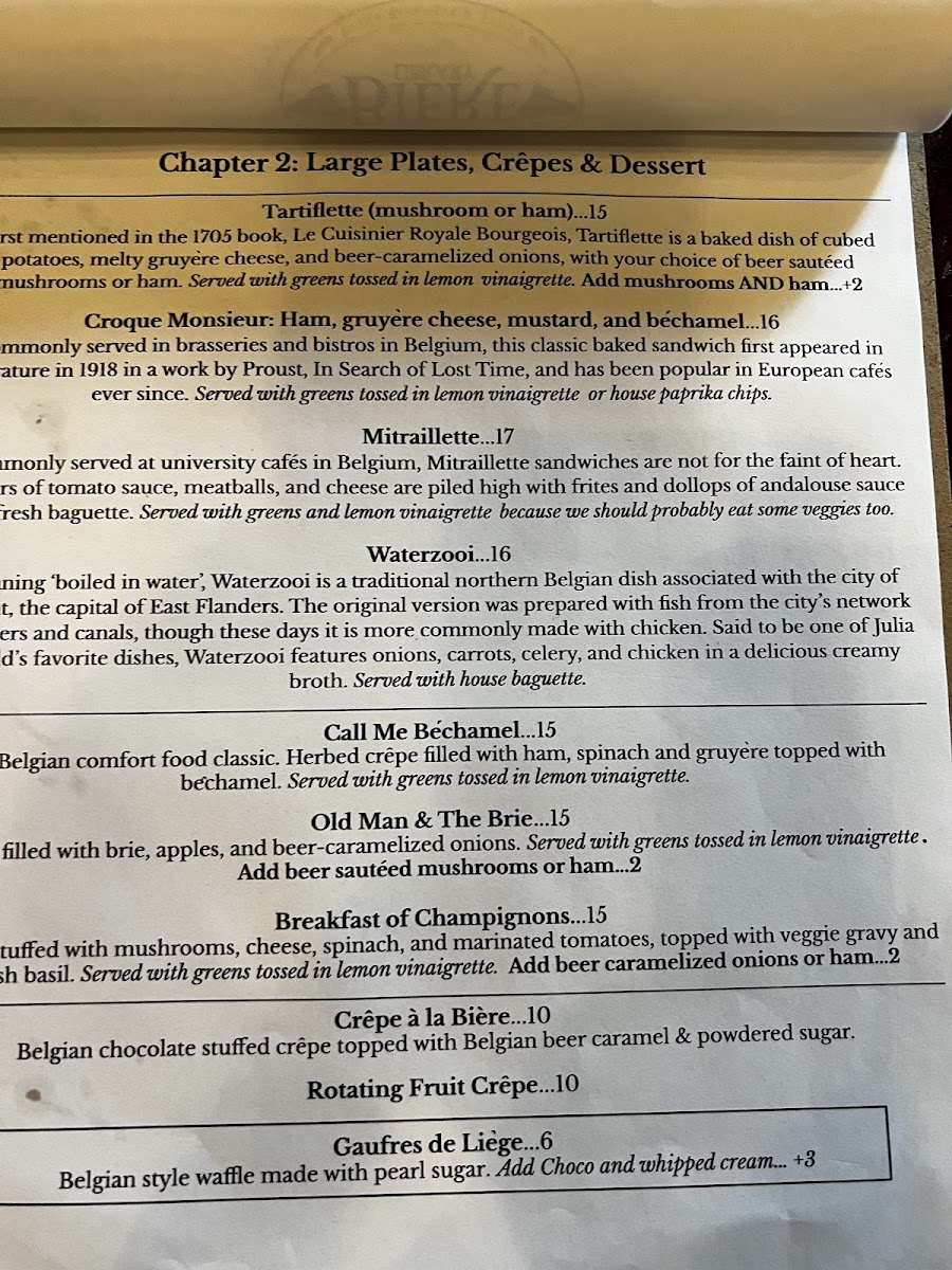 Menu The Biere Library-5